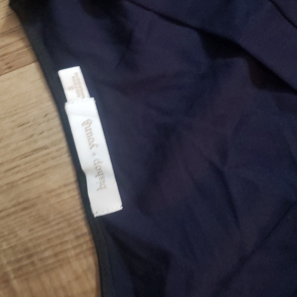 Bishop + YOUNG NAVY BELTED DRESS - Picture 2 of 3